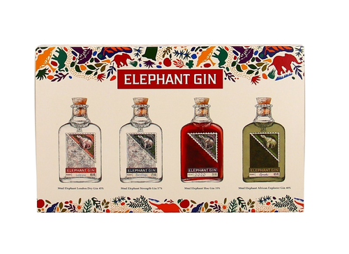 Elephant Gin Tasting Set (Dry, Sloe, Strength, African Explorer)
4x50ml