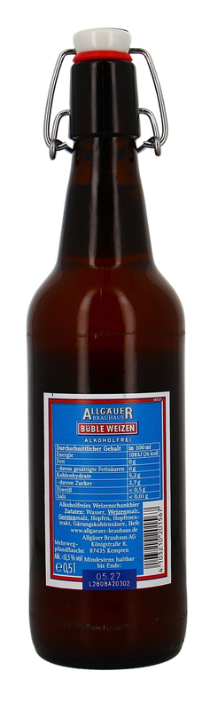 Allgäuer Büble Edel Weissbier Alkoholfrei MW (Vorbestellung)