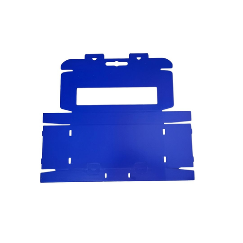 8er Bierkarton Blau Leer