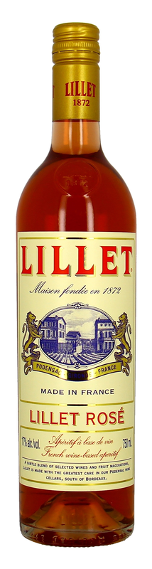 Lillet Apéritif a base de vin rosé