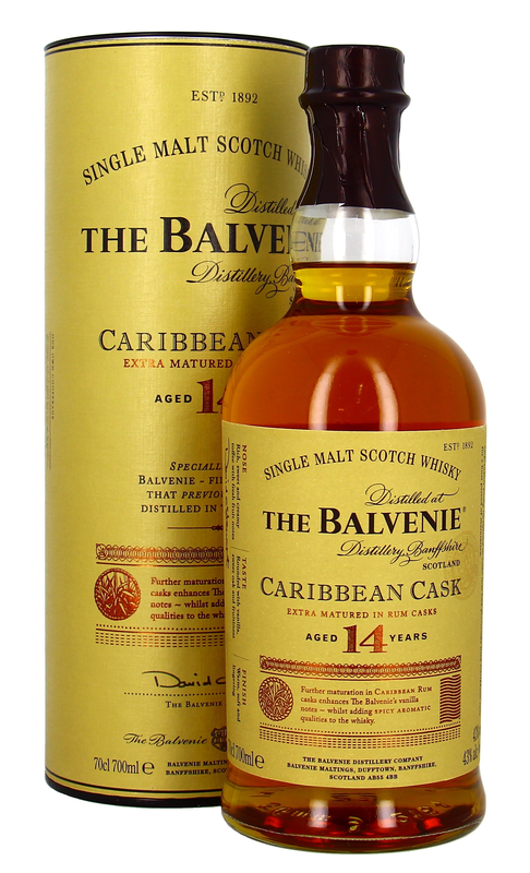 Balvenie Caribbean Cask Single Malt  14 J.