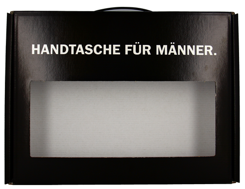 5er Bierkarton Leer Handtasche für Männer