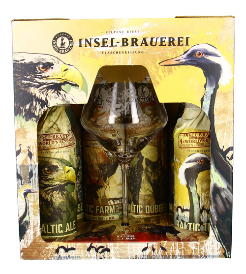 Rügener Insel-Brauerei Insel Baltic Edition GP,
6 Flaschen und 1 Glas
