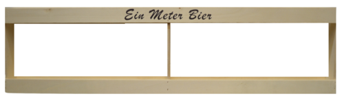 Holzgestell leer braun, 1 Meter