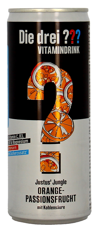 Die drei ??? Justus` Jungel Vitamindrink Orange Passionsfrucht Dose 