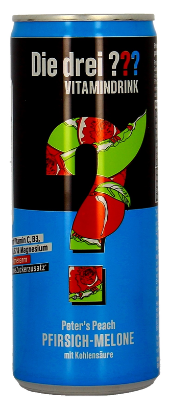 Die drei ??? Peter`s Peach Vitamindrink Pfirsich Melone Dose 