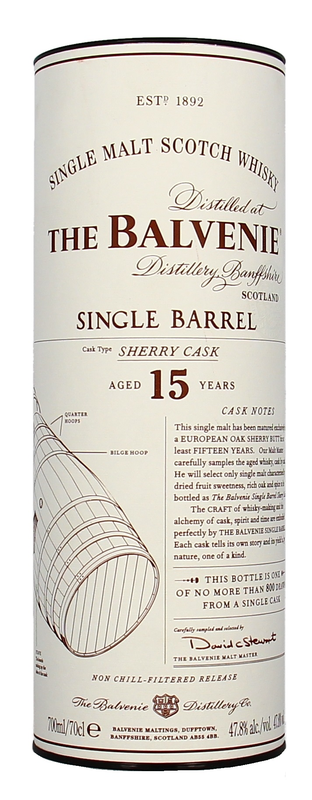 Balvenie Single Malt Single Barrel Sherry Cask 15J