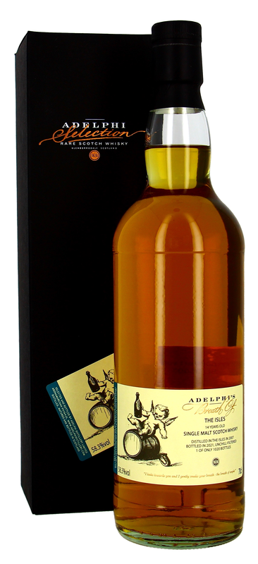 Breath of the Isles Single Malt Sherry Wood Adelphi Cask Strength 14 J.