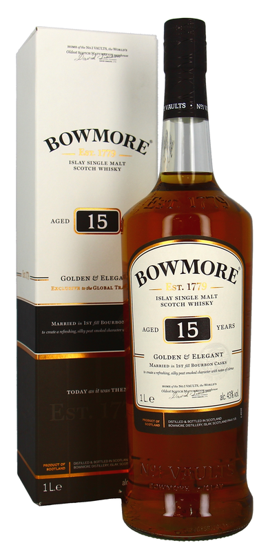 Bowmore Single Malt Sherry Cask Finished, 15 J.
