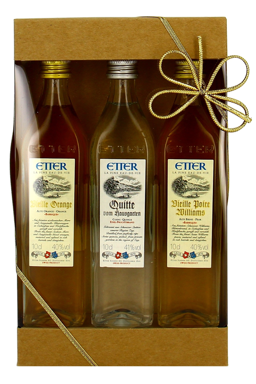 Etter Geschenkpackung 1x10cl Vieille Orange, 1x10cl Quitte, 1x10cl Vieille Poire