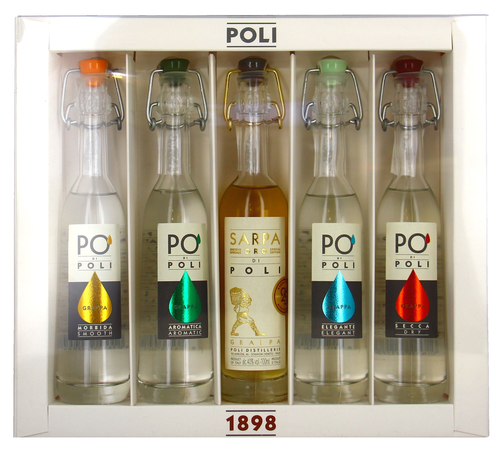 Poli, Grappa Geschenkspackung 5 x 10cl