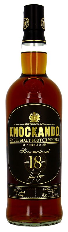 Knockando Slow Matured Single Malt Scotch Whisky 18 J. 