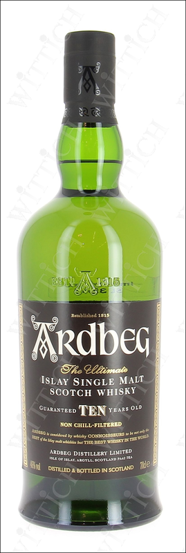 Ardbeg Single Malt Non Chill-Filtered, 10 J.