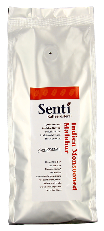 Kaffee Monsooned Malabar, Indien 500g
Kaffeerösterei Senti