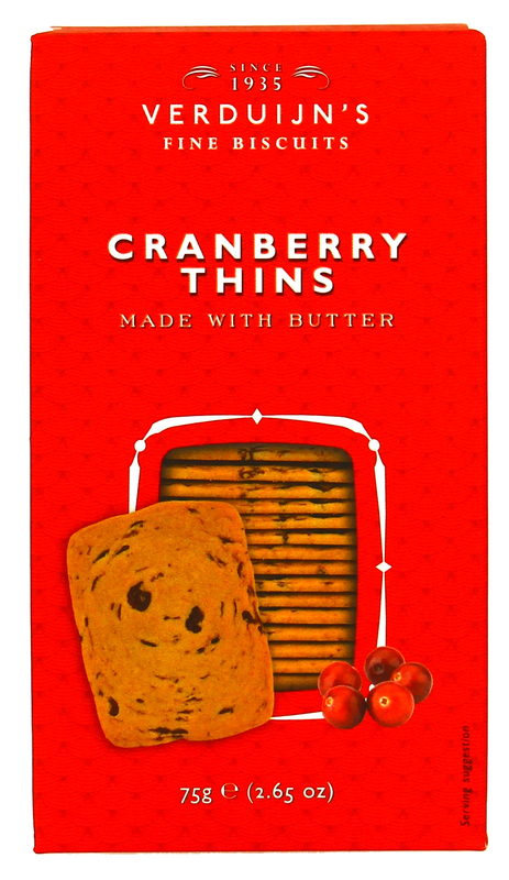 Verduijn`s Cranberry Thins Fine Biscuits 