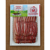 Bauernspeck geschnitten