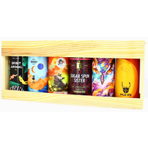 Holzkiste für 6 x Dosen 44cl (ohne Inhalt)