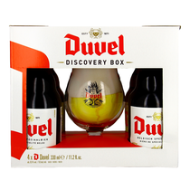 Duvel Geschenkkarton 4 Flaschen & 1 Glas