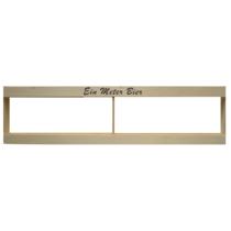 Holzgestell leer braun, 1 Meter