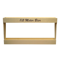 Holzgestell leer braun, 1/2 Meter