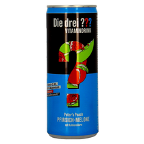 Die drei ??? Peter`s Peach Vitamindrink Pfirsich Melone Dose 